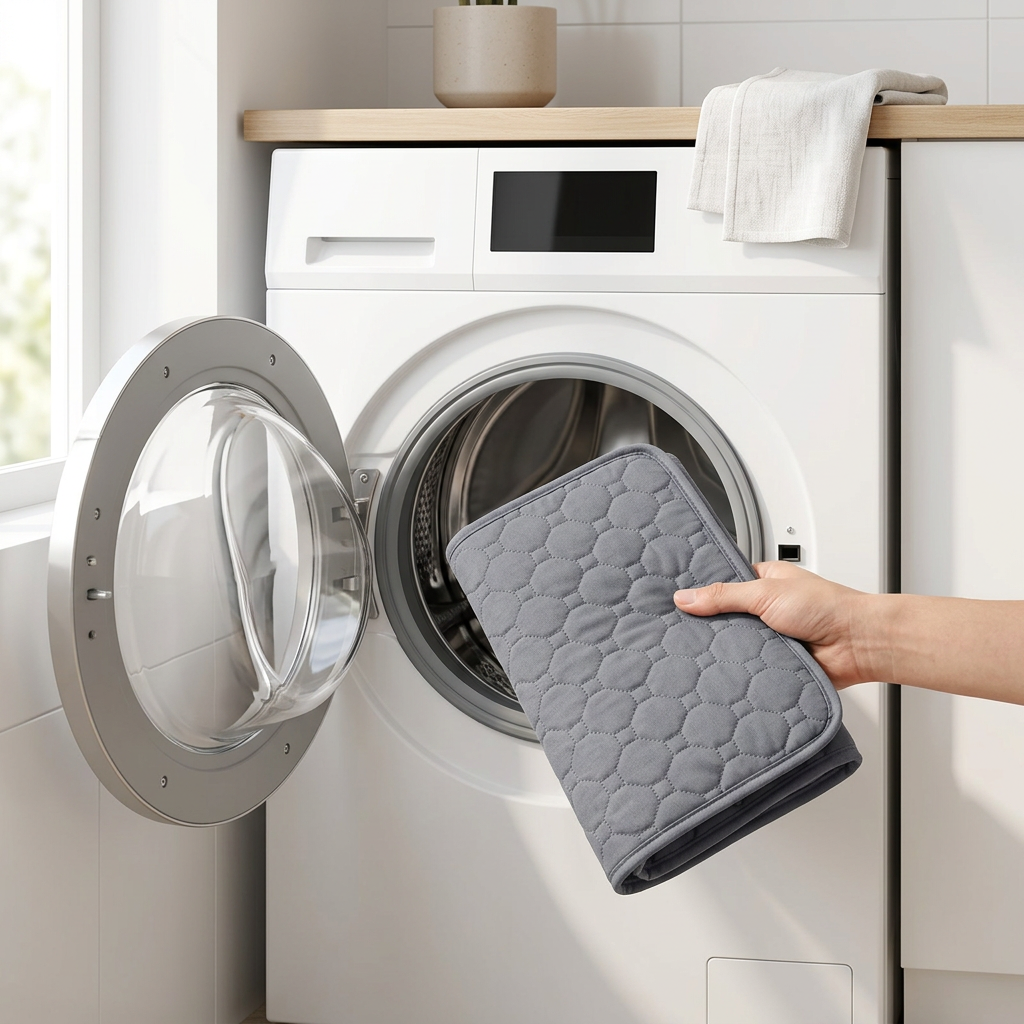 Tapis placé dans le lave-linge