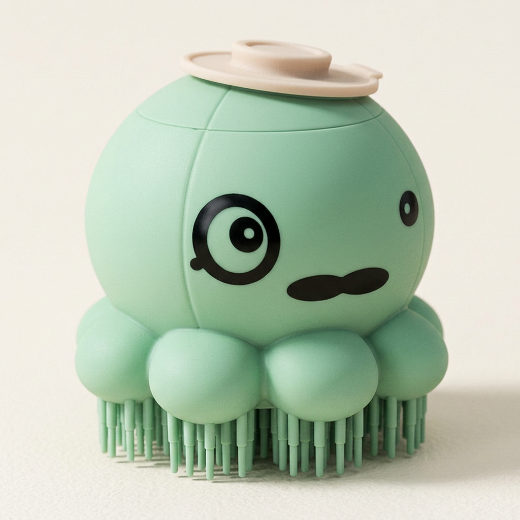 Vue rapprochée de la brosse verte
